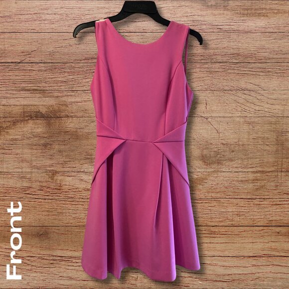Adelyn Rae Pink Sleeveless A-Line Dress with Strappy Back Detail - XS - Picture 2 of 6